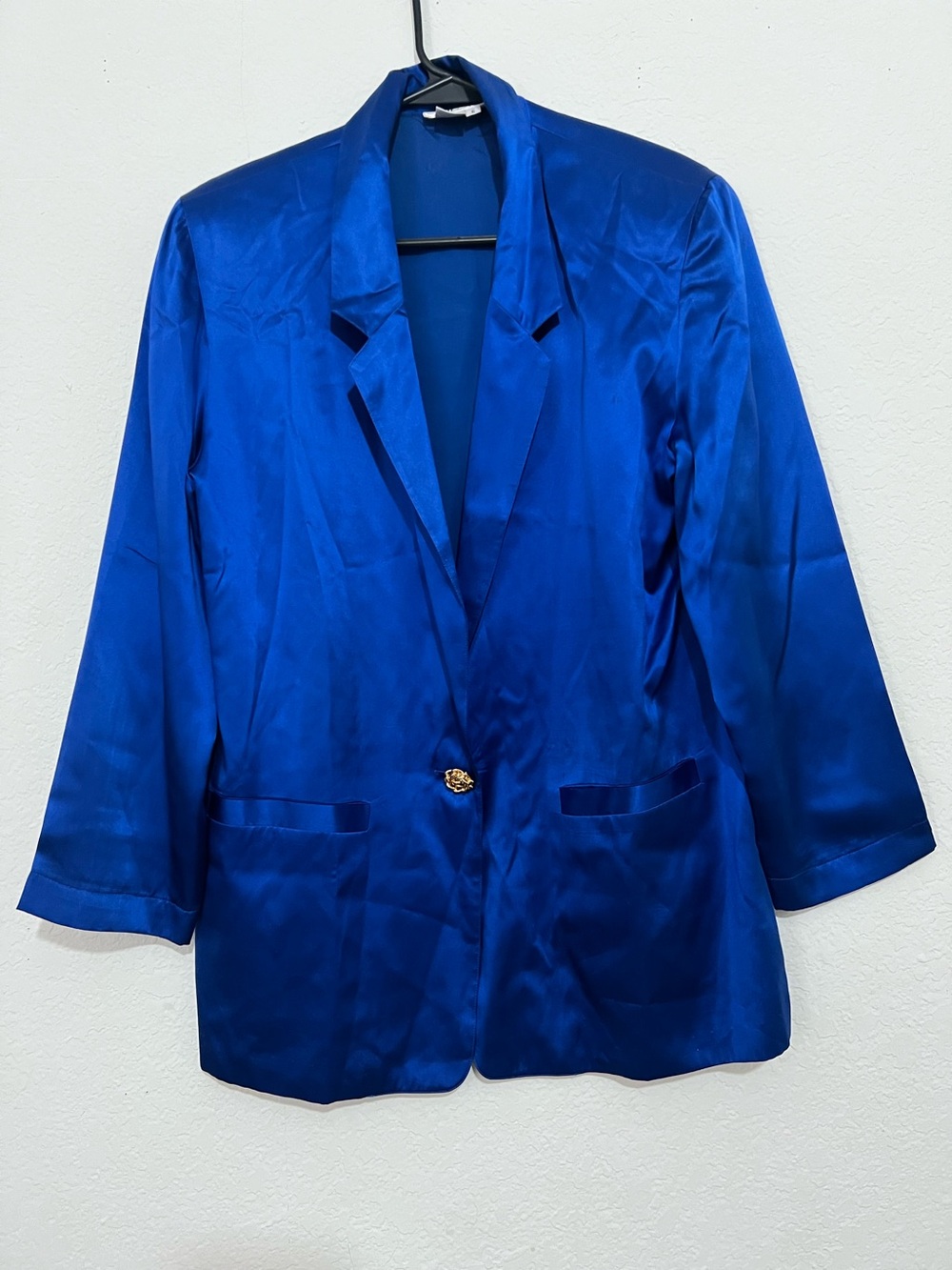 Talbots 100% Silk Royal Blue Blazer Size 6